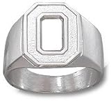 Ohio State Buckeyes Solid Sterling Silver Block ''O'' Ring Size 11