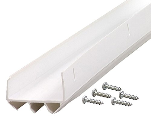 M-D Building Products 6528 U-Shaped Door Bottom with Vinyl Fins CDB 134, 36 Inches, White