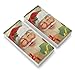 Christmas Holiday Festive Jolly Santa Claus Eraser Set of 2