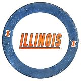 Illinois Fighting Illini 4 Piece Dinner Plate Set