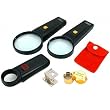 5 5x 10x Jewelers Loupes Lighted Stamp Magnifier Tools