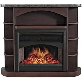 Electric Fireplace with Granite Top and Cherry Veneer - 5115 BTU, Model# F-12-18-07A-50