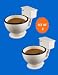Toilet 12 oz Coffee Mug or Hilarious Novelty Candy Dish (Set of 2)