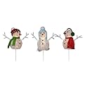 Ice Crystal Snowman Set - 3 pc. (8")