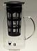 FantasticTea Borosilicate Crystal Clear Glass Iced Tea Coffee Maker with Infuser 800 ml, 3.5 cups, 28 fl-Oz)