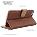 Snugg iPhone 6 Plus / 6S Plus Wallet Case – Leather Card Case Wallet with Handy Stand Feature – Legacy Series Flip Phone Case Cover in Distressed Brown
