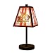 Harley Davidson Art Glass Table Lamp
