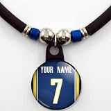 Indiana Pacers Basketball Jersey Necklace Personalized with Your Name and Number