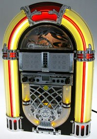 Childrens Toyshop  Third Party New : Neon Juke box CD player with radio