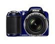 Nikon COOLPIX L810 16.1 MP Digital Camera with 26x Zoom NIKKOR ED Glass Lens and 3-inch LCD (Blue)