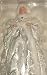 Elegant Silver & White Angel Christmas Tree Topper