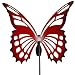 Large Butterfly Garden Sculpture/Stake - Red
