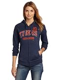 MLB Women's Detroit Tigers Real Flava Long Sleeve Full Zip Hoodie (Athletic Navy Heather, Large)