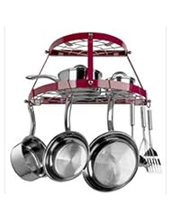 Buy 2 Shelf Wall Mount Pot Rack in Red