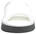 isotoner Women's Soft Microterry Wider Width Slide Slippers, with Satin Trim and Comfort Footbed