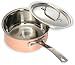 Gourmet Standard 2 Quart Copper Tri-Ply Saucepan with Lid - CT11779