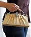Vintage Style Evening Bag - Gold Satin