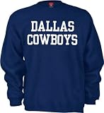 Dallas Cowboys Coaches Navy Crewneck Sweatshirt - Large