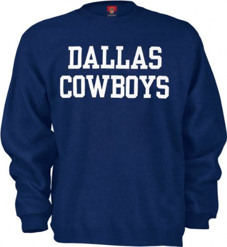 Dallas Cowboys Coaches Navy Crewneck Sweatshirt