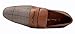 Ferro Aldo Men Fashion Slip On Loafers Dress Shoes Leather Lining Brown Plaid