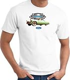 Ford Thunderbird T-BIRD Muscle Car Classic Adult Tee Shirt T-shirt - White