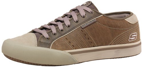 Skechers Mens Sport Strand Lace Up Shoes Brown