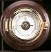Nautical Boat Teak Wood Base & Brass German Precision Barometer