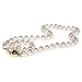 HinsonGayle AAA 7.5-8.0mm White Cultured Pearl Necklace (14k Yellow Gold)
