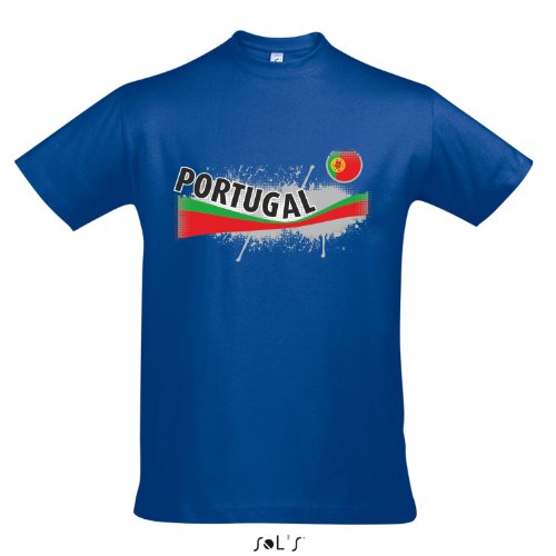 Fanshirt Herren PORTUGAL Ländershirt EM / WM Trikot S-XXL , Royal blue , L