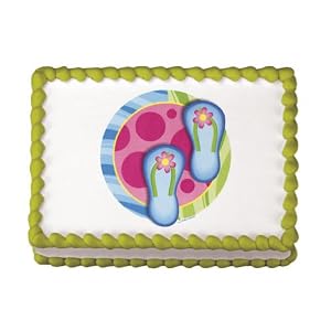 Click to buy Edible Flip Flops Luau Cake Decal (1 pc)from Amazon! Click to buy Edible Flip Flops Luau Cake Decal (1 pc)from Amazon!
