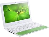 Acer Aspire One Happy-2Dqgrgr - Atom N450 / 1.66 Ghz - Ram 1 Gb - Disco Duro 250 Gb - Gma 3150 - Wlan : 802.11B/G/N - Windows 7 Starter - 10.1" Panorámico Retroiluminación Led Tft 1024 X 600 ( Wsvga ) - Cámara - Verde Lima