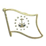 Rhode Island Flag Lapel Pin