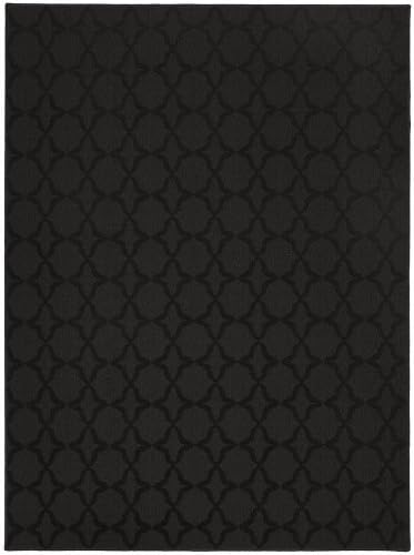 Contemporary Black Rug (7ft. 6in. X 9ft. 6in.) Sparta CL-15 by Garland Rugs