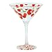 Lolita Love My Party of Two Cherry Bomb 12-Ounce Acrylic Martini Drinkware, Set of 2