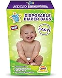 Mighty Clean Baby Disposable Diaper Bags, 200 count
