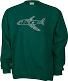 New York Jets Classic NFL Throwback Logo Crewneck Sweatshirt