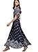 Floerns Women's Bohemian Short Sleeve Vintage Print Split Wrap Maxi Dress