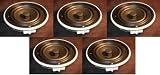Digital Audio In Ceiling Speaker 6.5 Inch Low Profile 5.1 Surround Sound Coaxial Pivoting Tweeter Speaker Solution (Set of 5)