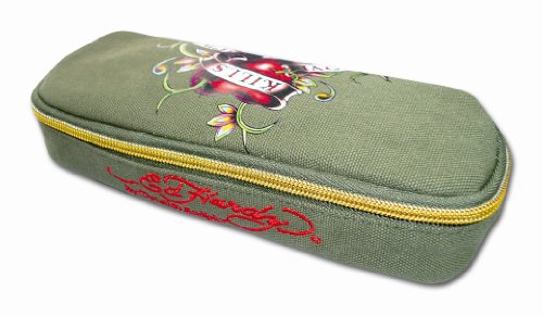 Ed Hardy 10318100 Unlimited Pencilcase oval, Skull Preisvergleich
