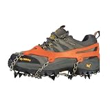 2x Anti-slip Ice Cleats Shoe Boot Tread Grips Traction Crampon Chain Spike Sharp Snow Walking Walker