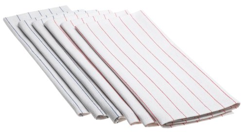 DII Lint Free Set of 6 Glass Towels Mixed