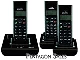 Binatone Style 1210 Triple Digital Cordless Telephone With Answer Machine - Black