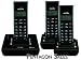 Electronics : Binatone Style 1210 Triple Digital Cordless Telephone With Answer Machine - Black