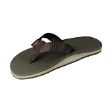 Single Layer Arched Classic Rainbow Sandals Brown-Brown Large (9.5-10.5)