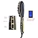 Hair Straightener Brush UPGRADED WITH TEMPERATURE LOCK Function, Electric Ceramic LCD Hair Straightening Iron, Instant Silky Straight, Anion Hair Care, Detangling Styling Comb