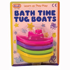 Childrens Toyshop   : Beautiful Beginnings Bathtime Tug Boats