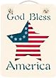 KimsCrafts Collection Handmade in Maine Stenciled 6"x8" Slate Small God Bless Sign