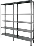 Budget Store-rack Heavy Duty Boltless Storage And Shelving System 2600(h) X 1000(w) X 500(d) Mm 110kgs/udl