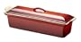 Le Creuset Enameled Cast-Iron 4-by-12-2/3-Inch Pate Terrine, Red