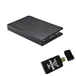 Portfolio Book Cover Carrying Case with Built in Bluetooth Keyboard for Samsung Galaxy Tab 7" with Stand w/ AGPtek USB All in one card reader